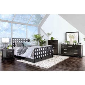 Earlgate Industrial-style Metal Twin Bed (Grey)