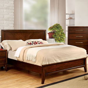 Snyder Mid-Century Modern Bed (Brown)