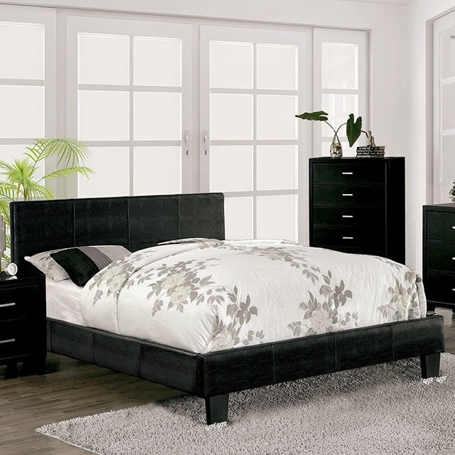 Wallen Contemporary Bed (Black)