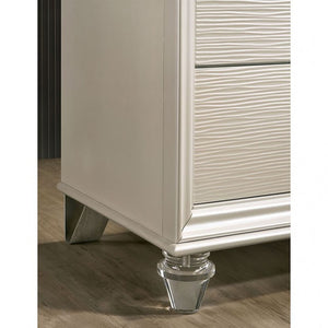 Allie Contemporary Dresser (Pearl White)