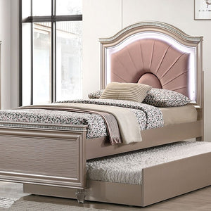 Allie Contemporary Bed (Rose Gold)