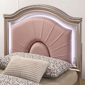 Allie Contemporary Bed (Rose Gold)