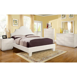 Aubonne Contemporary Queen Bed (White)