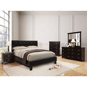 Velen Contemporary Bed (Black)