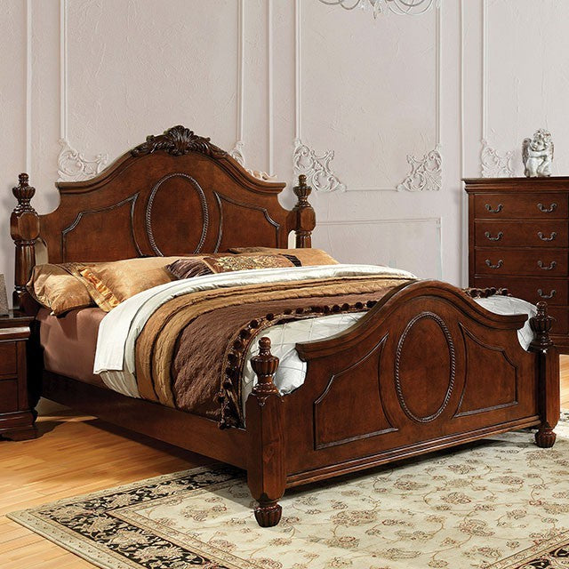 Velda Traditional Bed (Brown)