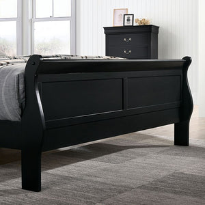 Louis Phillippe Transitional Bed (Black)