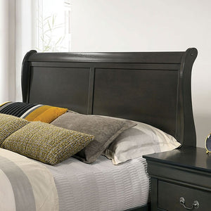 Louis Phillippe Transitional Bed (Grey)