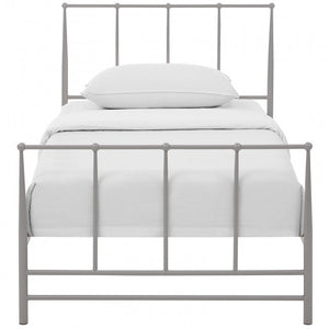 Estate Metal Bed in Gray