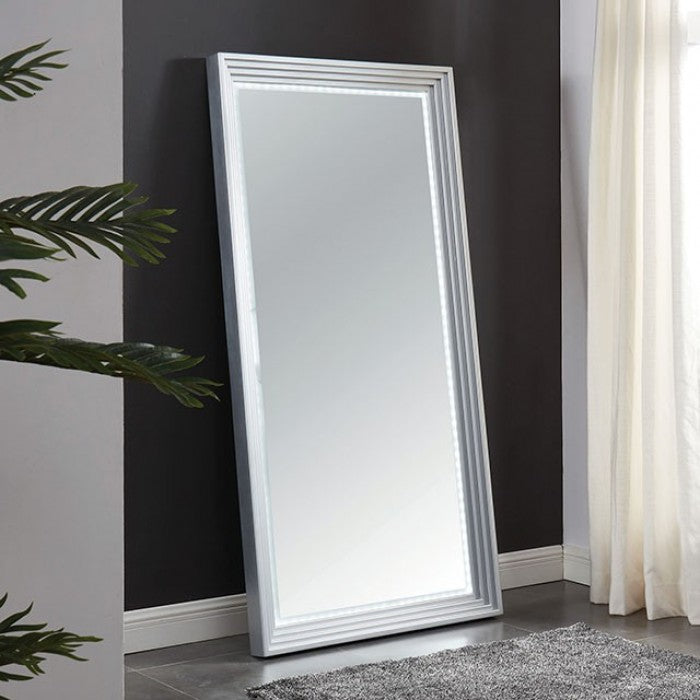 Karly Hallway Mirror with LED Lights (Silver)