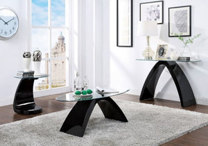 Nahara Living Room Table Collection (Black)