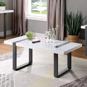 Eimear Living Room Table Collection (White/Black)