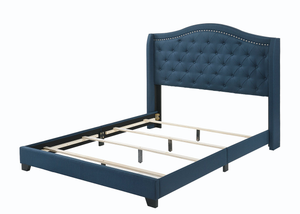 Sonoma Upholstered Bed (Blue)