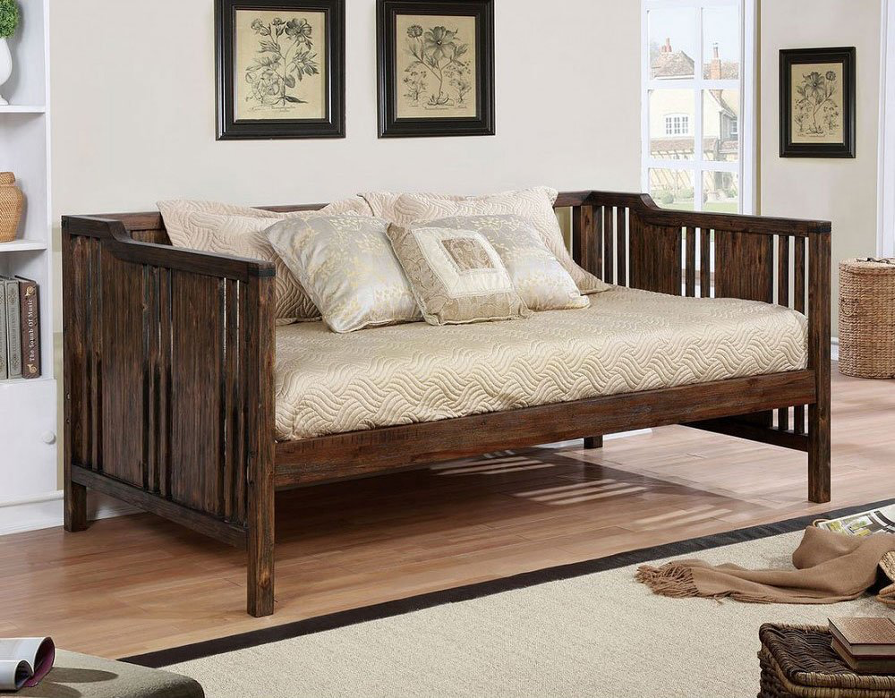 Petunia Transitional Daybed Dark Walnut