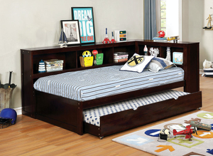 Frankie Daybed with Storage and Trundle (Espresso)