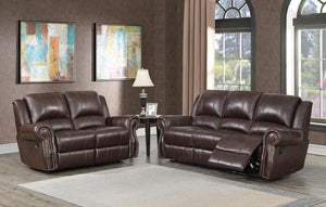 Sir Rawlinson Living Room Collection (PU Leather, Brown)