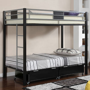Clifton Twin Bunk Bed (Silver)