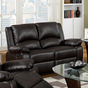 Oxford Living Room Reclining Set (Brown)