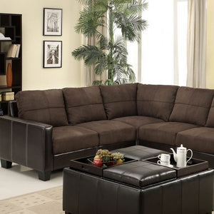 Lavena Contemporary Sectional (Brown)