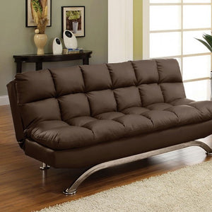 Aristo Futon Sofa Bed (Dark Brown)