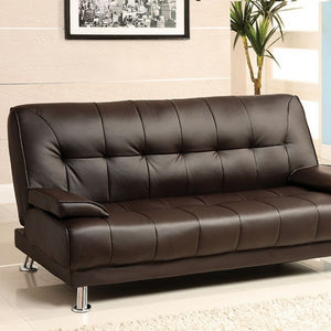 Beaumont Futon Sofa Bed (Dark Brown)