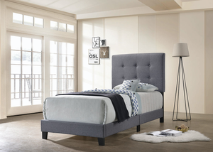 Mapes Upholstered Bed (Grey)