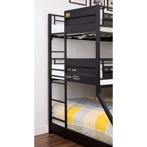 Dicarlo Metal Container Inspired Triple Bunk Bed