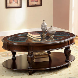 Centinel Living Room Table Collection (Dark Cherry)