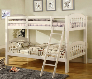 Coney Island Twin Bunk Bed (White)