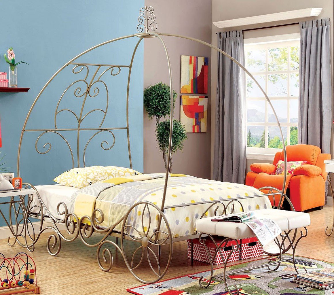 Enchant Canopy Bed (Champagne) - Main Image