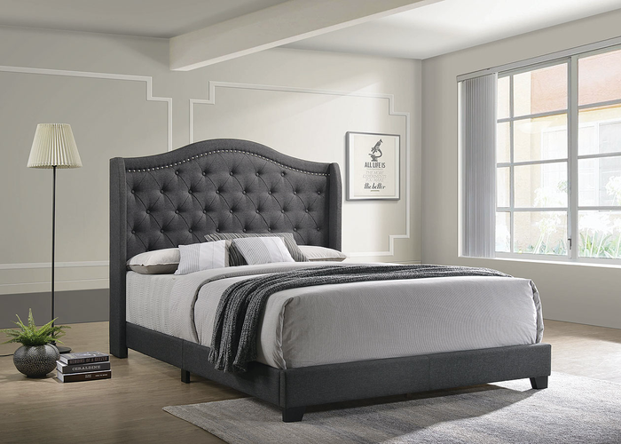 Sonoma Upholstered Bed (Grey)