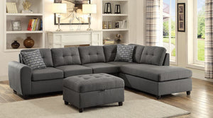 Stonenesse Reversible Sectional (Grey)