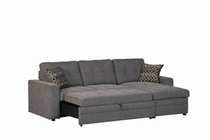 Gus Sleeper Sectional Sofa in Charcoal