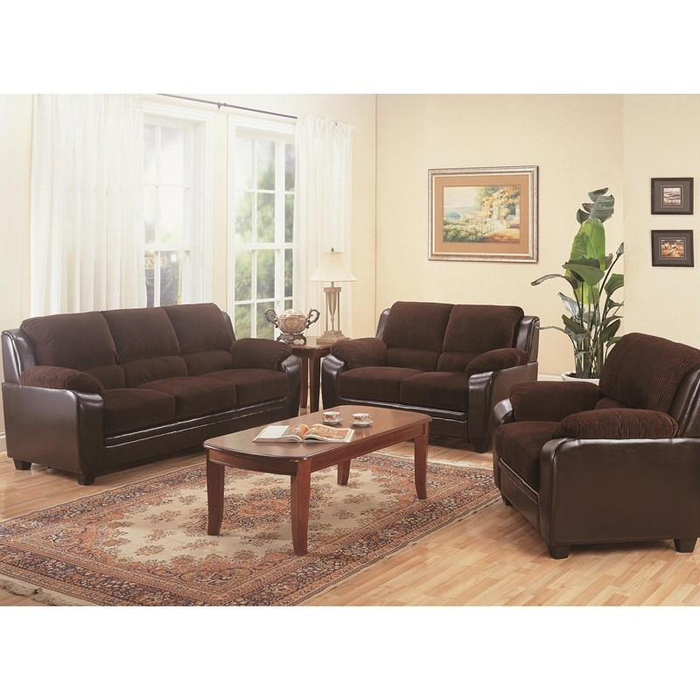Monika Living Room Collection (Brown)