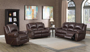 Sir Rawlinson Living Room Collection (PU Leather, Brown)
