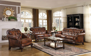 Victoria Living Room Collection (Brown)