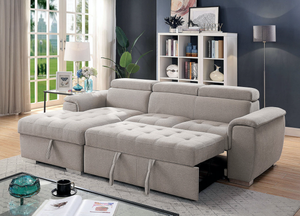 Stina Sleeper Sectional (Light Grey)