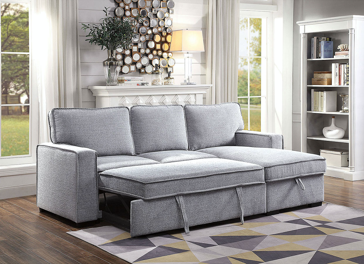Sleeper discount sectional grey