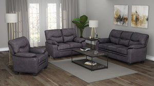 Meagan Living Room Collection (Grey)