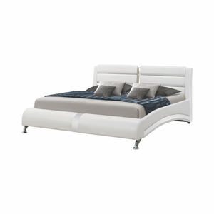 Jeremaine  Upholstered Bed White