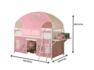 tent for loft bed Sweetheart Tent Loft Bed – Fully Furnished