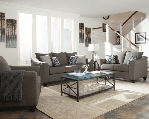 Salizar Living Room Collection (Grey)