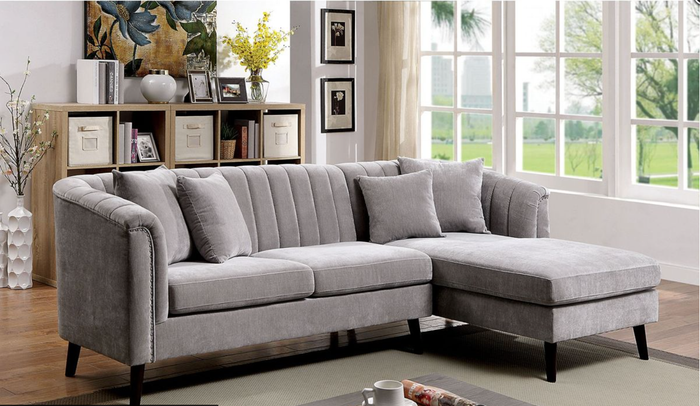 Goodwick Mid-Century Sectional (Grey)