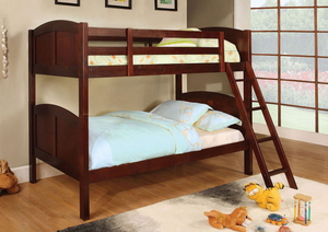 Rexford Twin Bunk Bed (Cherry)