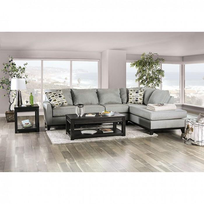 Bridie Transitional Sectional (Grey)