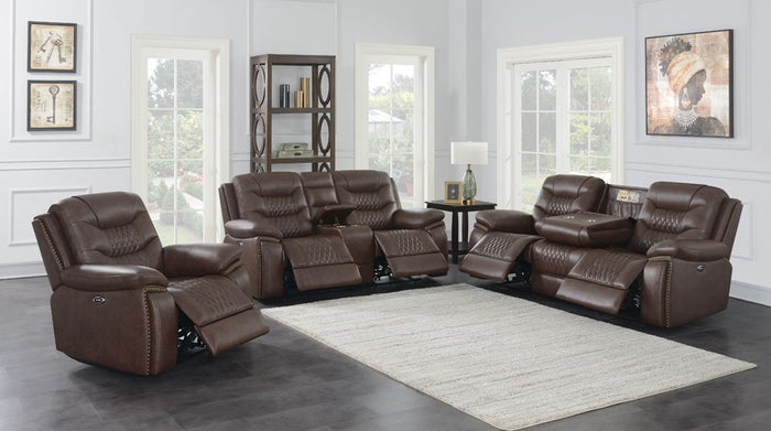 Flamenco Power Living Room Collection (Brown)
