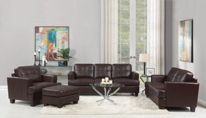 Samuel Living Room Collection (Dark Brown)