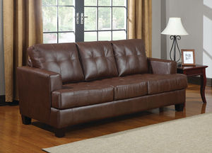 Samuel Upholstered Sleeper Sofa (Brown)