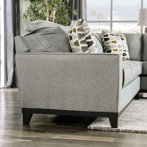 Bridie Transitional Sectional (Grey)