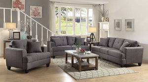 Samuel Living Room Collection (Grey)