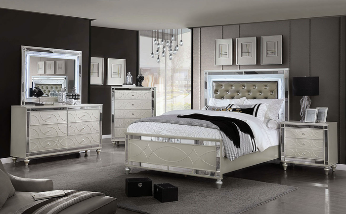 Manar Transitional Bed (Silver)
